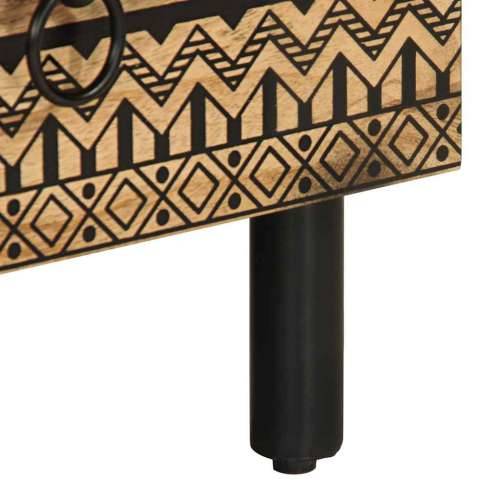 TV ormarić crni 70x33,5x46 cm Puno grubo drvo Mango Cijena