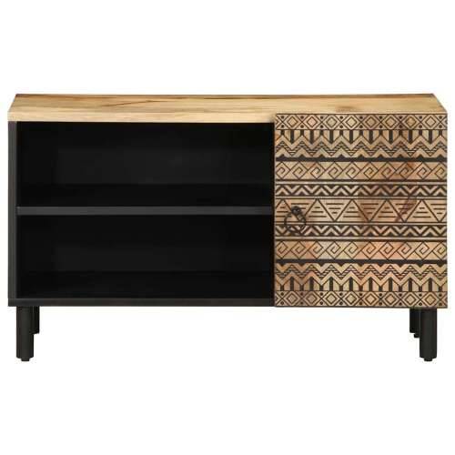 TV ormarić crni 80x33,5x46 cm Puno grubo drvo Mango Cijena