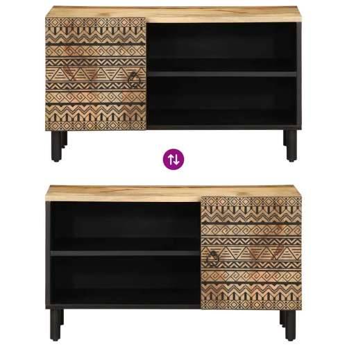 TV ormarić crni 80x33,5x46 cm Puno grubo drvo Mango Cijena