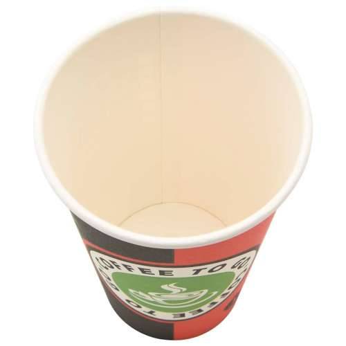 Papirnate šalice za kavu 1000 kom 16 oz 400 ml crvene i crne - 1 400 ml Cijena