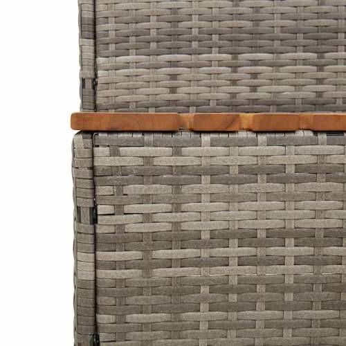 siva hidromasažna kada 100x50x50,5 cm poliratan i puna bagrem - Siva 100 x 50 x 50.5 cm 1 Cijena