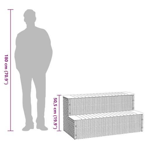 siva hidromasažna kada 100x50x50,5 cm poliratan i puna bagrem - Siva 100 x 50 x 50.5 cm 1 Cijena