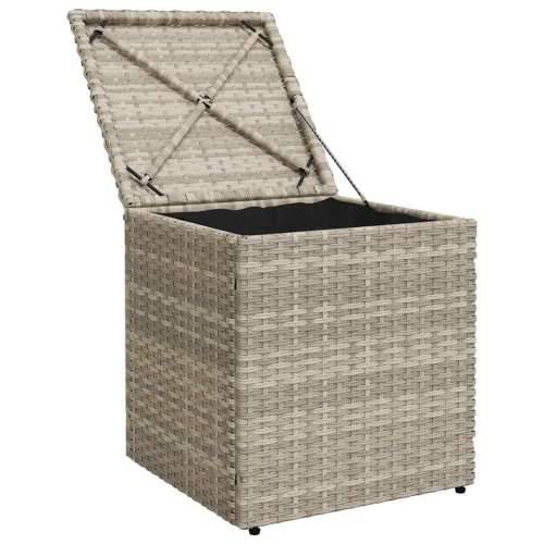 Vrtni stolci s jastucima 2 kom svijetlo sivi 40x40x43 cm - Svjetlosiva 1 Cijena