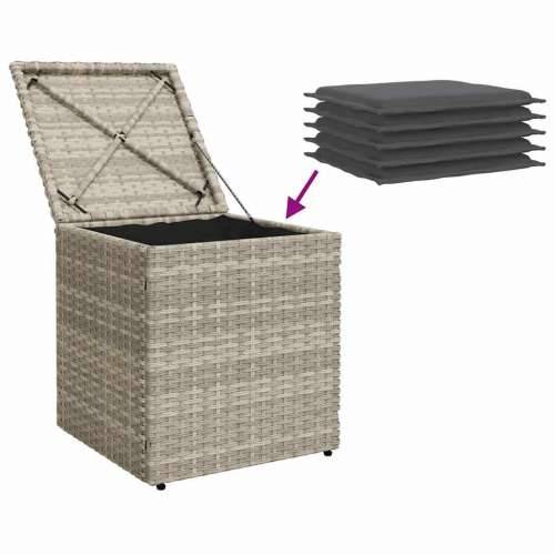 Vrtni stolci s jastucima 2 kom svijetlo sivi 40x40x43 cm - Svjetlosiva 1 Cijena