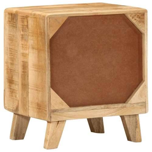 Noćni ormarić 2 kom 40x32x46 cm puno drvo grubo mango - Smeđa 2 Grubo masivno drvo manga Cijena