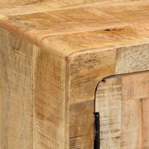 Noćni ormarić 2 kom 40x32x46 cm puno drvo grubo mango - Smeđa 2 Grubo masivno drvo manga Cijena