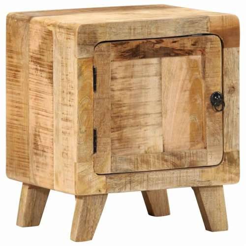 Noćni ormarić 2 kom 40x32x46 cm puno drvo grubo mango - Smeđa 2 Grubo masivno drvo manga Cijena