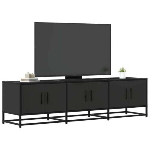 TV ormarić crni 150x35x41 cm Konstruirano drvo i metal - Crna 1 150 cm Cijena
