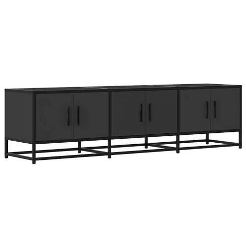 TV ormarić crni 150x35x41 cm Konstruirano drvo i metal - Crna 1 150 cm Cijena