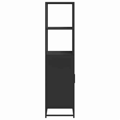 Visoka ploča crna 68x35x139 cm Konstruirano drvo i metal - Crna 1 Cijena
