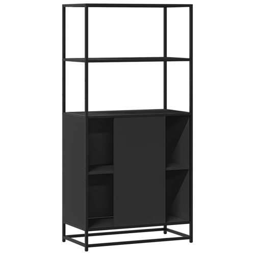 Visoka ploča crna 68x35x139 cm Konstruirano drvo i metal - Crna 1 Cijena