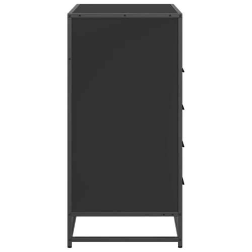 Ormar s ladicama crni 70x41x83,5 cm izrađeno drvo - Crna 1 Cijena