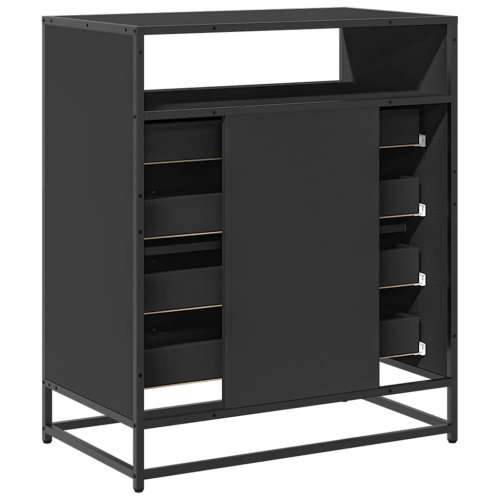 Ormar s ladicama crni 70x41x83,5 cm izrađeno drvo - Crna 1 Cijena
