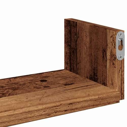 Zidne police od 3 kom staro drvo obrađeno drvo - Staro drvo 60 x 15 x 10 cm 3 1 Cijena