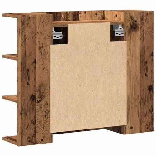 Kupaonski ormarić s ogledalom staro drvo 80x20,5x64 cm - Staro drvo 1 Cijena