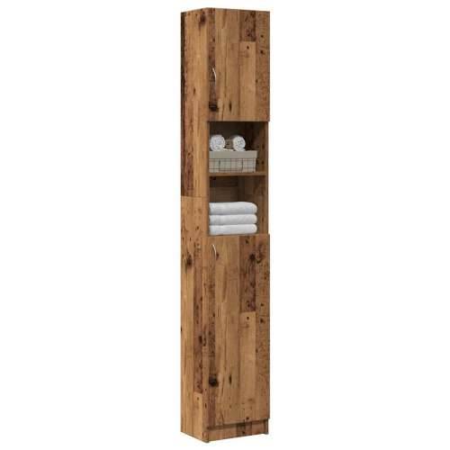 Kupaonski ormarić staro drvo 32x25,5x190 cm konstruirano drvo - Staro drvo 1 Cijena