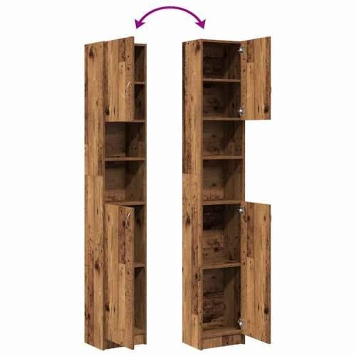 Kupaonski ormarić staro drvo 32x25,5x190 cm konstruirano drvo - Staro drvo 1 Cijena