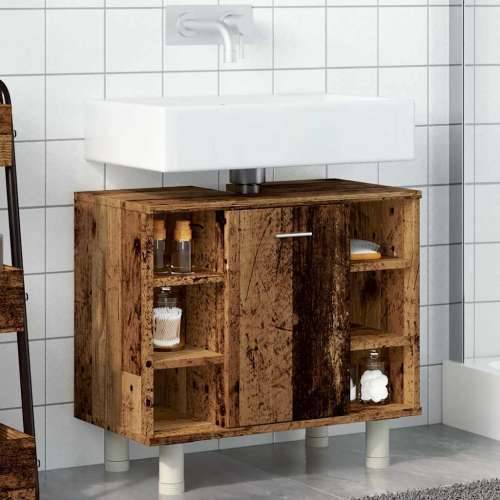 Kupaonski ormarić staro drvo 60x32x53,5 cm konstruirano drvo - Staro drvo 1 Cijena