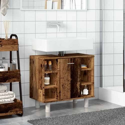 Kupaonski ormarić staro drvo 60x32x53,5 cm konstruirano drvo - Staro drvo 1 Cijena