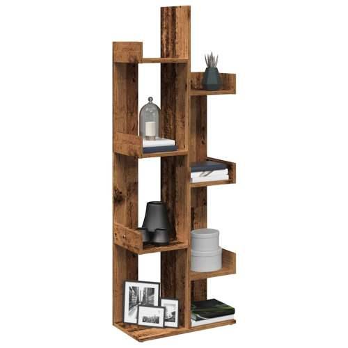 Ormarić za knjige staro drvo 48x25,5x140 cm konstruirano drvo - Staro drvo 1 48 cm Cijena
