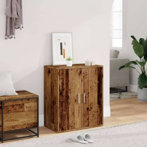 Ormarić za cipele staro drvo 60x35x70 cm konstruirano drvo - Staro drvo 60 x 35 x 70 cm 1 shoe cabinet with door Cijena