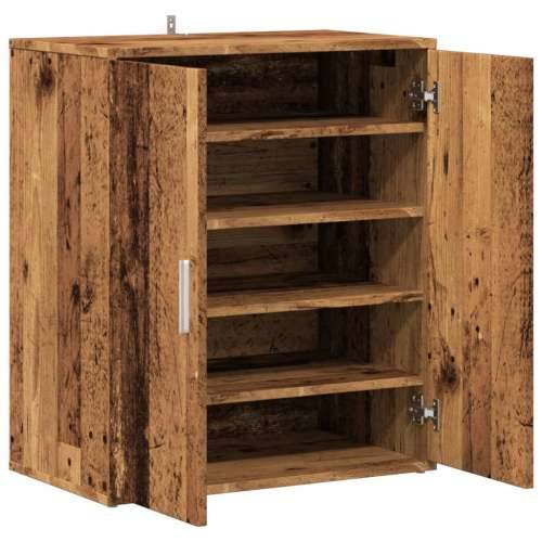 Ormarić za cipele staro drvo 60x35x70 cm konstruirano drvo - Staro drvo 60 x 35 x 70 cm 1 shoe cabinet with door Cijena