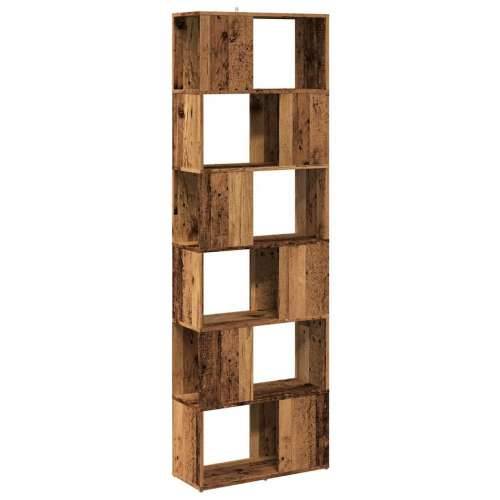 Ormarić za knjige/Paravan - Sobna pregrada staro drvo 60x24x186 cm - Staro drvo 1 60 x 24 x 186 cm Cijena