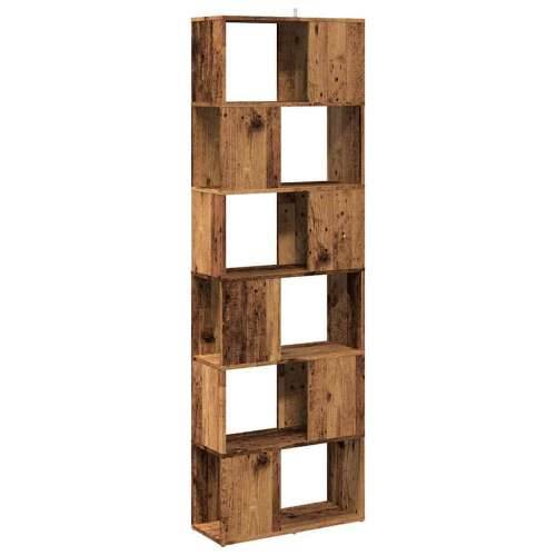 Ormarić za knjige/Paravan - Sobna pregrada staro drvo 60x24x186 cm - Staro drvo 1 60 x 24 x 186 cm Cijena
