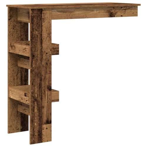 Zidni barski stol staro drvo 102x45x103,5 cm konstruirano drvo - Staro drvo 1 Cijena