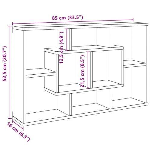 Zidna polica Staro drvo 85x16x52,5 cm Konstruirano drvo - Staro drvo 1 Cijena