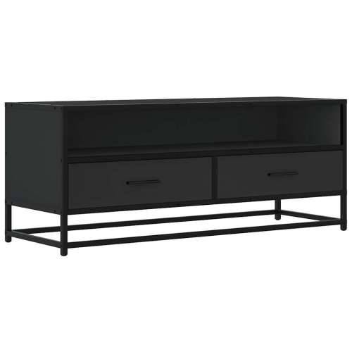 TV ormarić crni 100x34,5x40 cm Konstruirano drvo i metal - Crna 1 100 cm Cijena