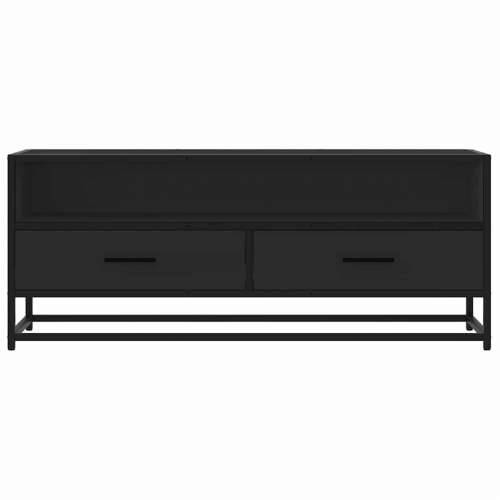 TV ormarić crni 100x34,5x40 cm Konstruirano drvo i metal - Crna 1 100 cm Cijena