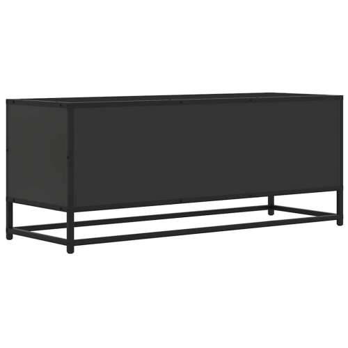 TV ormarić crni 100x34,5x40 cm Konstruirano drvo i metal - Crna 1 100 cm Cijena