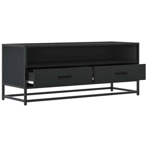 TV ormarić crni 100x34,5x40 cm Konstruirano drvo i metal - Crna 1 100 cm Cijena