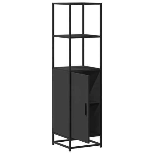 Visoka ploča crna 35,5x35x139 cm Konstruirano drvo i metal - Crna 1 Cijena