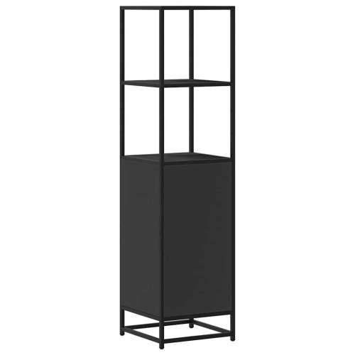 Visoka ploča crna 35,5x35x139 cm Konstruirano drvo i metal - Crna 1 Cijena