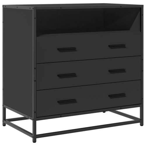 Ormar s ladicama crni 70x41x70 cm izrađeno drvo - Crna 1 Cijena