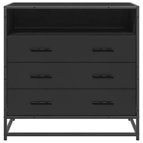 Ormar s ladicama crni 70x41x70 cm izrađeno drvo - Crna 1 Cijena