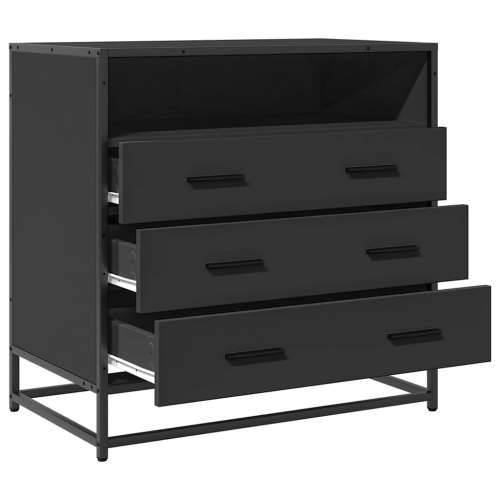 Ormar s ladicama crni 70x41x70 cm izrađeno drvo - Crna 1 Cijena
