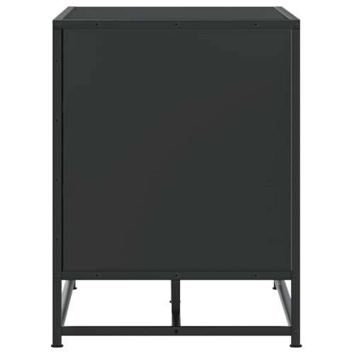 Klupa za cipele crna 80x40x53,5 cm od drveta i metala - Crna Cijena