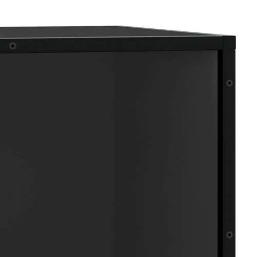 Klupa za cipele crna 80x40x53,5 cm od drveta i metala - Crna Cijena