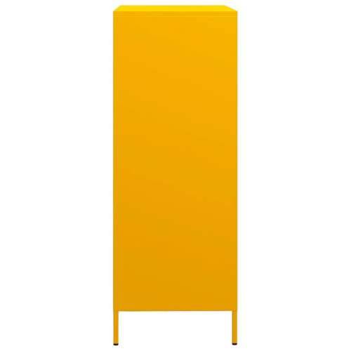 Visoka komoda boja senfa 68x39x101,5 cm od čelika - Žuta 1 Cijena