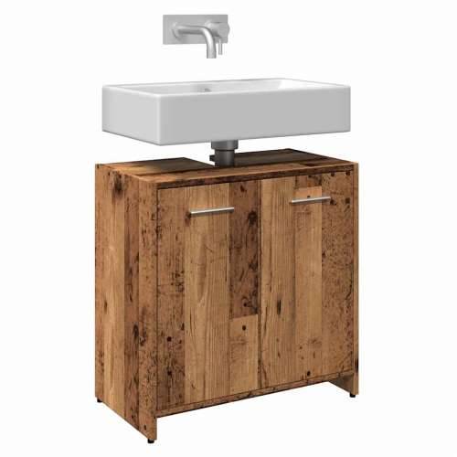 Kupaonski ormarić za Lavabo - Umivaonik staro drvo 60x33x60 cm - Staro drvo 1 Cijena