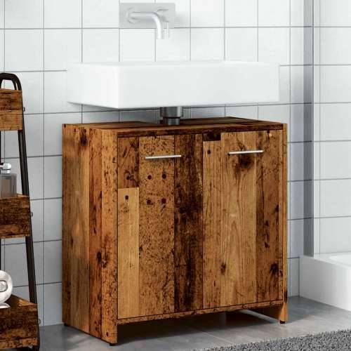 Kupaonski ormarić za Lavabo - Umivaonik staro drvo 60x33x60 cm - Staro drvo 1 Cijena