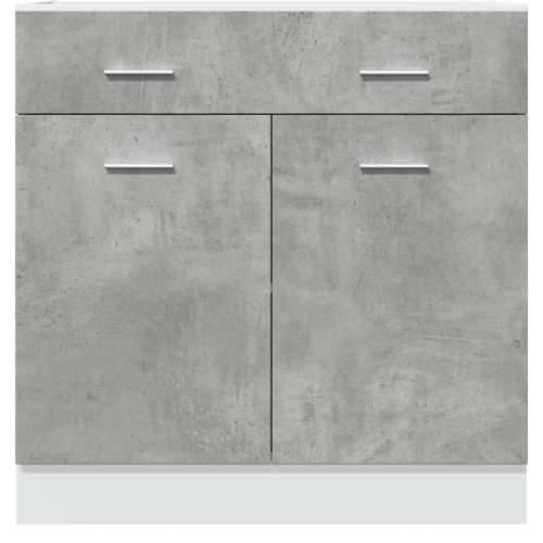 Donji ladičar “Lyon” boja betona 80 x 46 x 81,5 cm - Beton siva 1 1 x donji ormarić (2 vrata i 2 ladice) 80 cm Cijena
