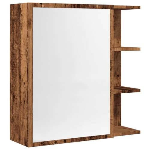 Kupaonski ormarić s ogledalom staro drvo 62,5x20,5x64 cm - Staro drvo 1 Cijena
