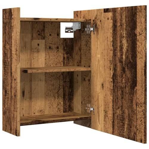Kupaonski ormarić s ogledalom staro drvo 62,5x20,5x64 cm - Staro drvo 1 Cijena