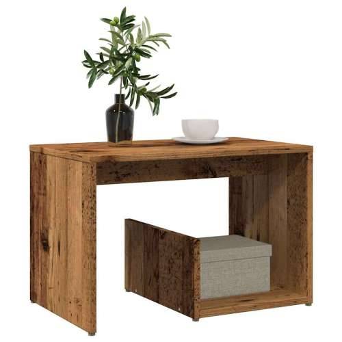 Pomoćni stol staro drvo 59x36x38 cm konstruirano drvo - Staro drvo 1 Cijena