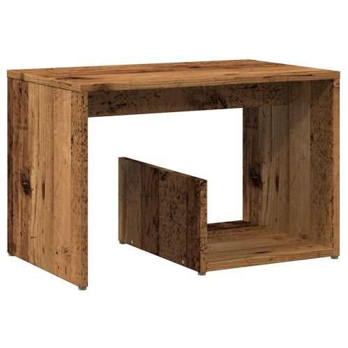 Pomoćni stol staro drvo 59x36x38 cm konstruirano drvo - Staro drvo 1 Cijena