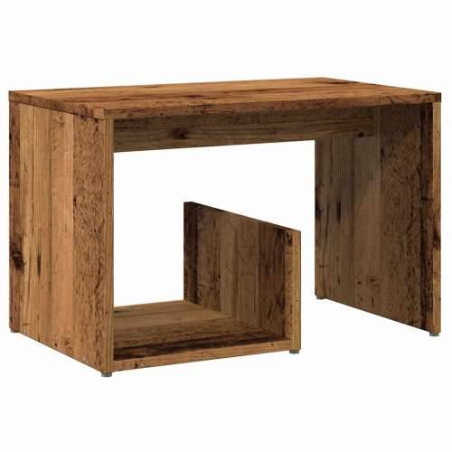 Pomoćni stol staro drvo 59x36x38 cm konstruirano drvo - Staro drvo 1 Cijena